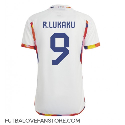 Belgicko Romelu Lukaku #9 Vonkajší futbalový dres MS 2022 Krátky Rukáv